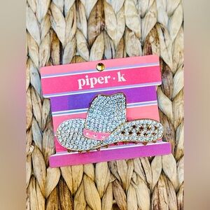 Piper K Cowgirl Rhinestone Hat Clip